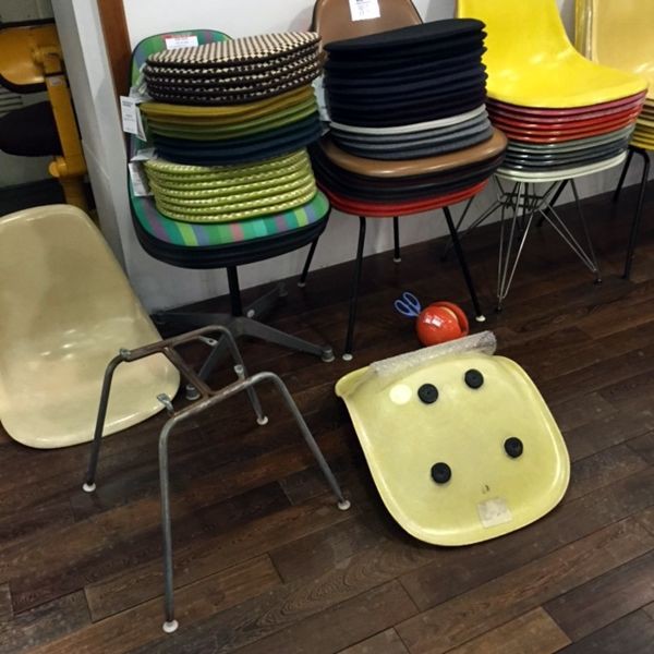 イームズ　ヴィンテージ　ハーマンミラー　シェルチェア　レモンイエロー イームズ ヴィンテージ ハーマンミラー シェルチェア レモン