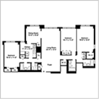ニューヨークの間取り図 ニューヨークの不動産は大坂まで