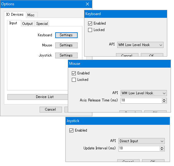 Vjoyに操作の全入力を統合しました エリート輜重兵と呂布子の家