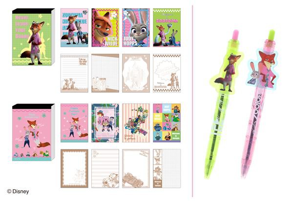 転売可⭕️断捨離中！ズートピア ニック&ジュディ 筆記用具 ジュディとニックが再びバディに！ 話題のディズニー映画最新作