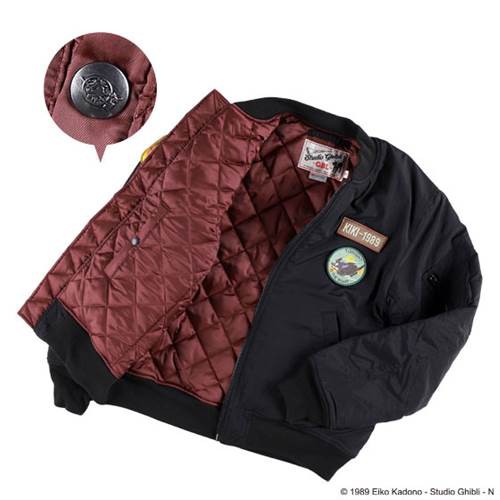 紅の豚　マンマユートフライトジャケット防寒着N3B　Mサイズ 新商品】魔女の宅急便 MA-1ジャケット FLY！、 紅の豚 N3Bフライト