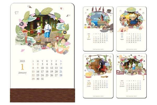 ジブリ作品の2023年カレンダーが登場。立体的な「ジオラマスタンド