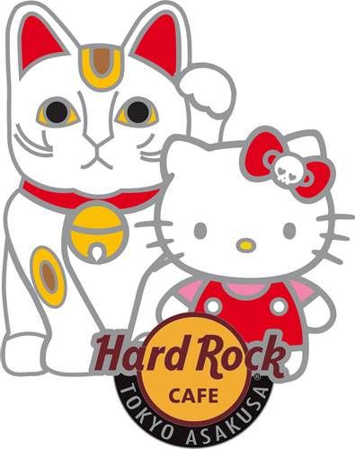 【コンプ】キティ ピンバッジ ハードロックカフェ サンリオ コラボ Hard Rock Cafe×Hello Kitty！ 着物姿がかわいいハローキティの