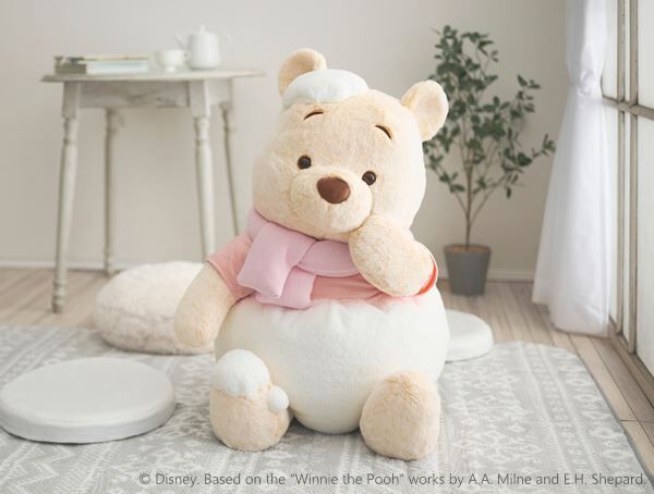 プーさんと仲間たちに雪が積もって真っ白に！ 冬のコレクション「WHITE