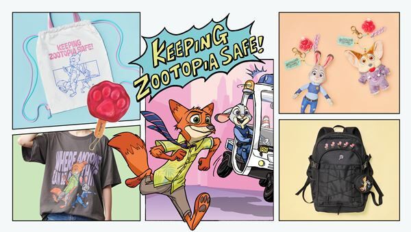 新品タグ付★ズートピア リュック ポーチ付き　ニック ジュディ　ZOOTOPIA ズートピア』の “コミック風” アートを使用した雑貨コレクション