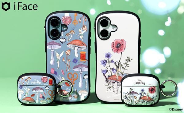 iFaceから「ティンカー・ベル」のボタニカルなデザインのスマホケース
