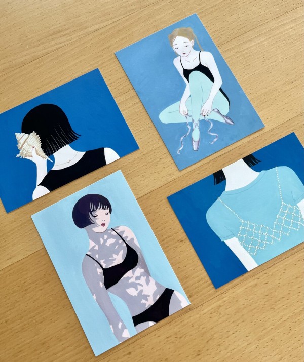 ZINE（イラスト作品集）とポストカードが出来上がってきました！今日