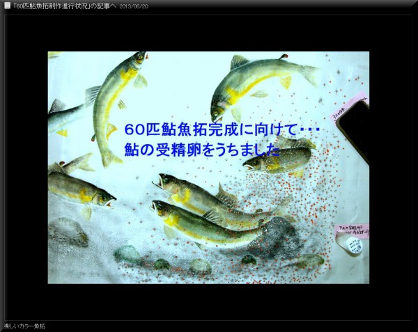 楽しいカラー魚拓 山本龍香 温泉人 おふろうど ライフ
