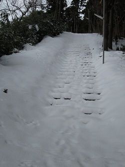 雪の中 学問の神様へ初詣 旬な情報掲示板 案内人ブログ