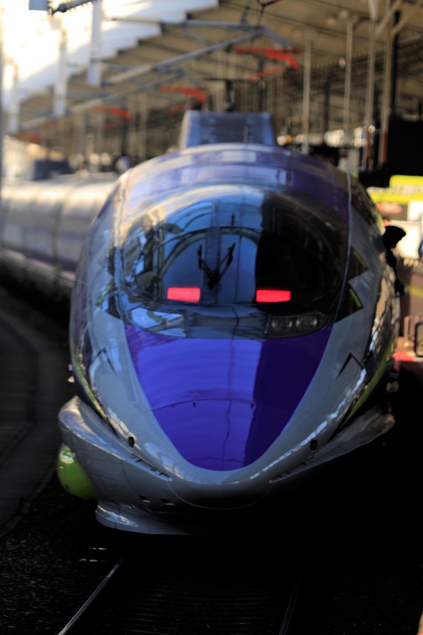 エヴァンゲリオン新幹線 ５００ Type Eva リフトオフ Ohanefu Blog Snap Photo