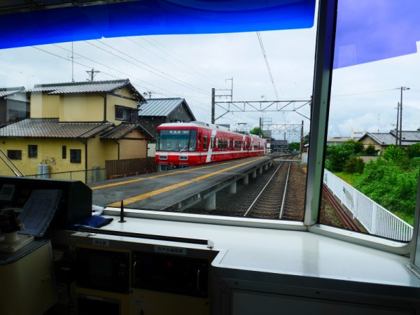 赤い電車に 遠州鉄道 乗り鉄旅 白い帯 Ohanefu Blog Snap Photo