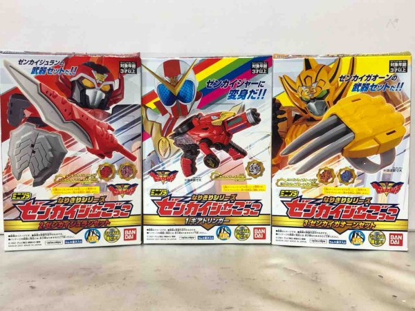 ご紹介】ミニプラなりきりシリーズ ゼンカイジャーごっこ