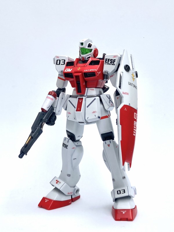 旧キット 1/144 ジム・コマンド宇宙用 改造（完成編） : おいれんすの