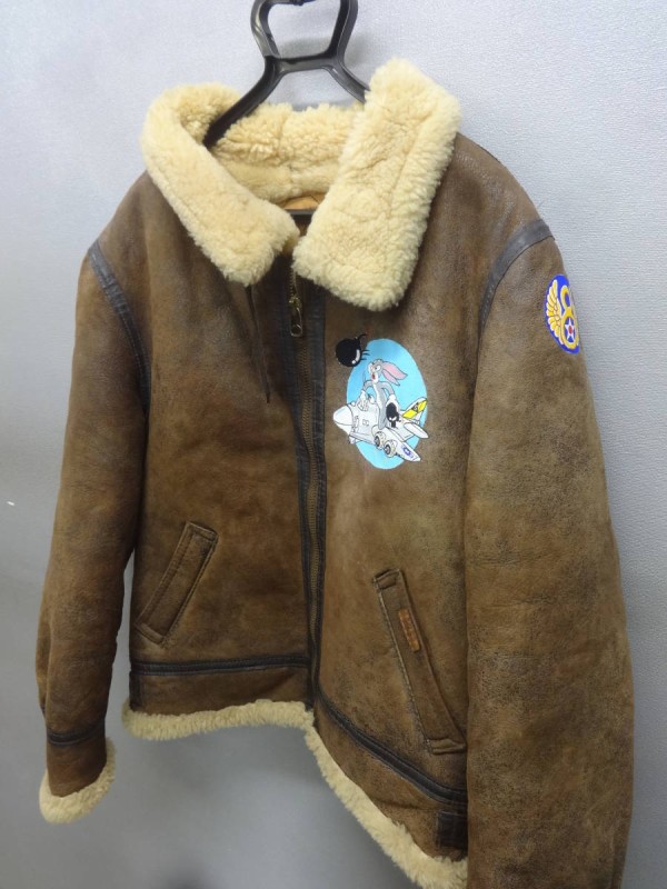 B-3フライトジャケット「I'll Be Seeing You」ハンドペイント