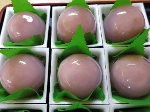 水饅頭 桃餡 発売開始です おかふじの気まぐれ日記