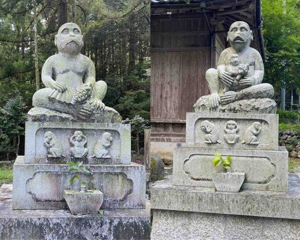 いなべ市】見ざる、言わざる、聞かざる。狛猿が安置されている鳴谷神社 