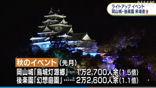 岡山の秋 岡山市 後楽園 岡山城 秋の幻想庭園 に去年を上回る入場者 つれづれなるままの散歩道 関西の四季gps 京都 岡山 中心 グローカル 366 Aps 岡山の秋 岡山市 後楽園 岡山城 秋の幻想庭園 に去年を上回る入場者 つれづれなるままの散歩道 関西の四季gps 京都 岡山 中心 グローカル 366 Aps