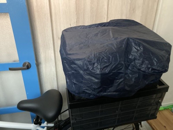 ウーバーイーツ用に自転車に荷台をつけて折り畳みカゴをつけた Ubereats岡山と軽貨物と税金 節税 お金の話