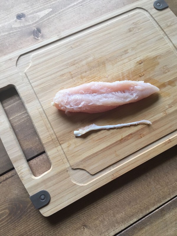 ささみの筋を簡単に綺麗に気持ち良く取る方法（細かい工程写真あり