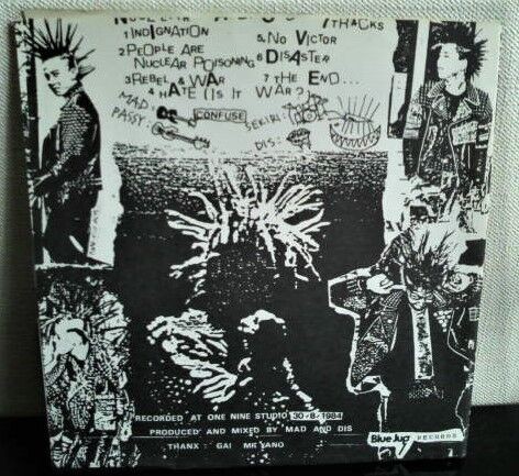 CONFUSE（ソノシート）「NUCLEAR ADDICTS」 : ダンボールの中の80年代