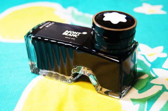 モンブラン「ミステリーブラック」インク レビュー : テーゲー日記