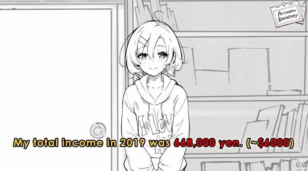 悲報 新人アニメーター 9ヶ月分の給料を公開 驚愕の値段だと判明する わんこーる速報