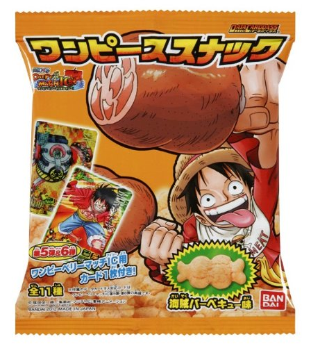 ワンピーススナック 海賊バーベキュー味 10月22日発売 第５弾 第６弾ワンピーベリーマッチic用カード一枚付属 ワンピースフィギュア pop 予約 新作速報