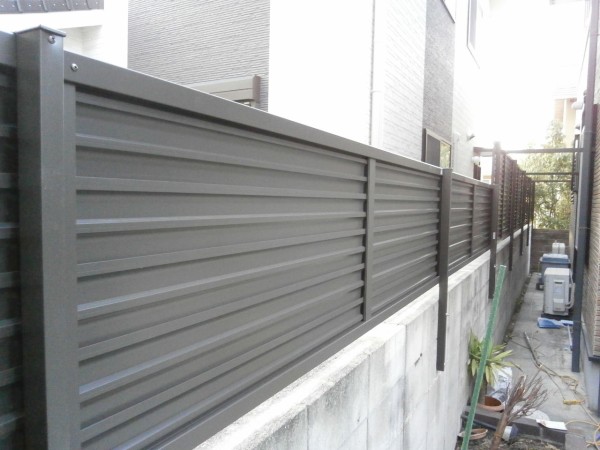Lixilフェンス完成 アルミ建材店 大山ガラス店のblog