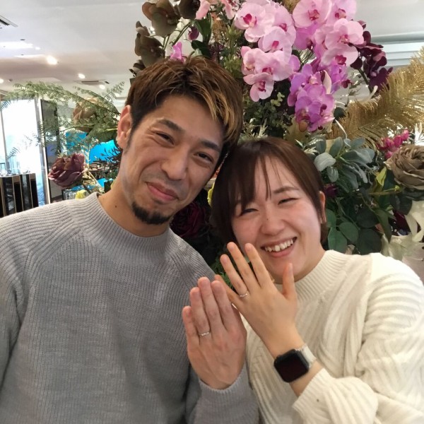 萬時】結婚指輪ご成約のT様ご夫婦 : ～ オペラ ハッピーウェディング ～