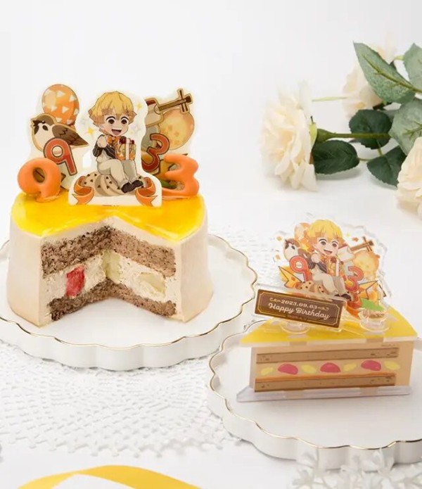 鬼滅の刃 キャラクター誕生祭 ケーキイラスト一周記念 我妻善逸