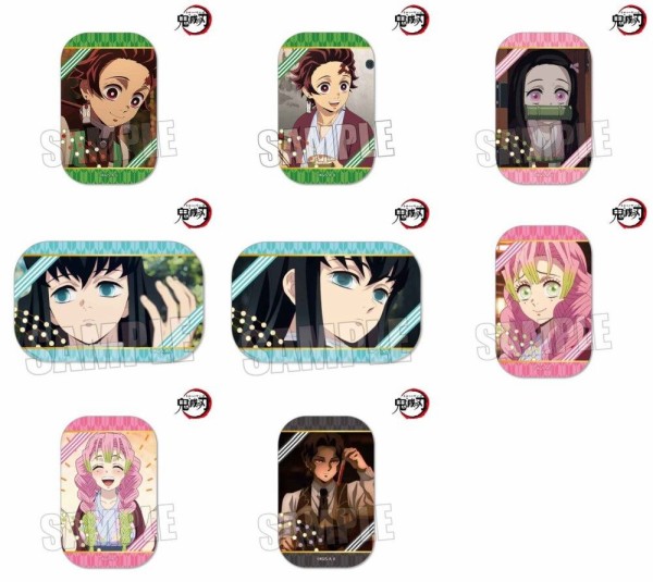 新品未開封 刀鍛冶の里 場面写スクエア缶バッジセット B 再販〉メモリーズスクエア缶バッジ 鬼ver. アニメ「鬼滅の刃
