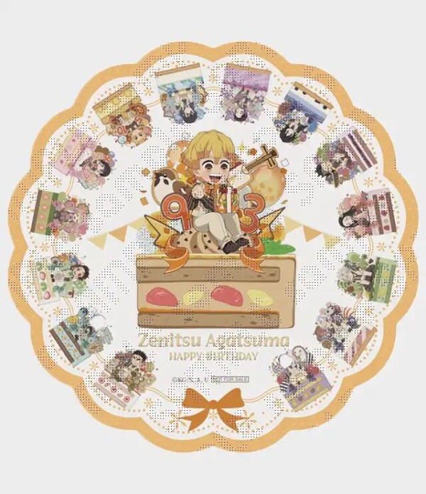 鬼滅の刃 キャラクター誕生祭 ケーキイラスト一周記念 我妻善逸「お