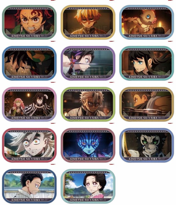 アニメ「鬼滅の刃」 メモリーズスクエア缶バッジ (無限城編ver.) : 鬼