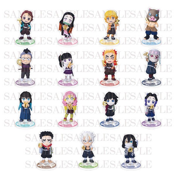 鬼滅の刃 みに隊士 アクリルスタンド カードホルダー パタパタメモ帳　義勇実弥 鬼滅の刃 みに隊士 アクリルスタンド カードホルダー パタパタメモ帳