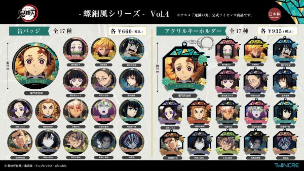 鬼滅の刃 京ノ御仕事シリーズ　キャラクター缶バッジ、コースター、ステッカー 鬼滅の刃 京ノ御仕事弐 | Chugaionline ｜ 中外鉱業株式会社