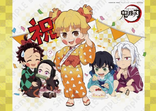 鬼滅の刃 カフェ ランチョン 我妻善逸 クリアファイル バースデー 鬼滅の刃カフェ in ufotable Cafe4店舗 9.2-9.23 我妻善逸の誕生