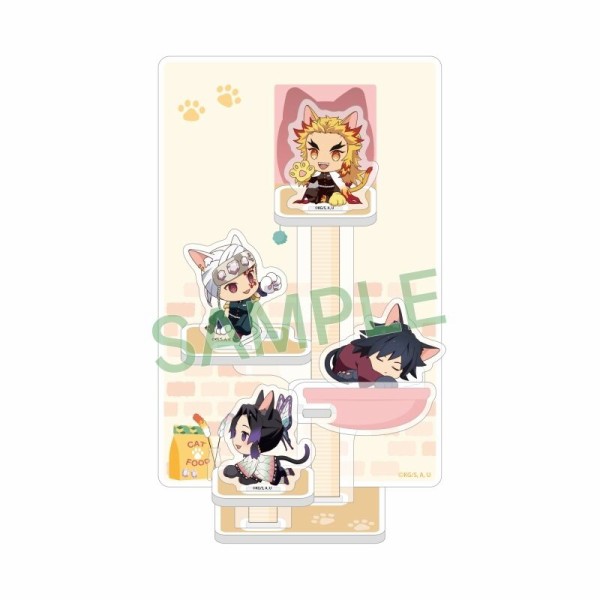 鬼滅の刃　にゃふぉるめ　キャットタワーアクリルスタンド・アクリルスタンド8種 鬼滅の刃 にゃふぉるめ キャットタワーアクリルスタンド