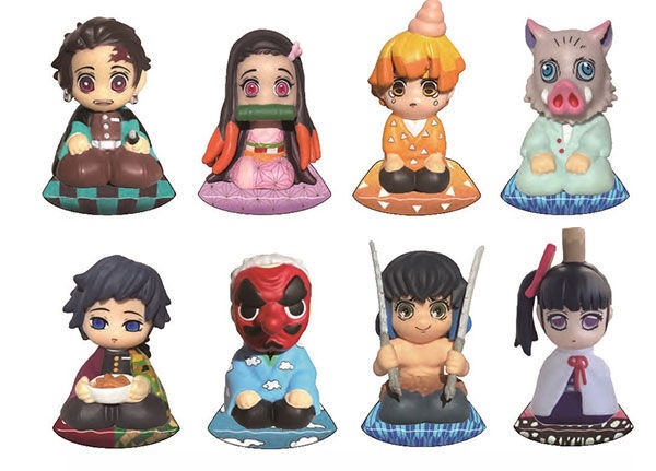 鬼滅の刃 すわらせ隊3種＆時透無一郎ソフビ 鬼