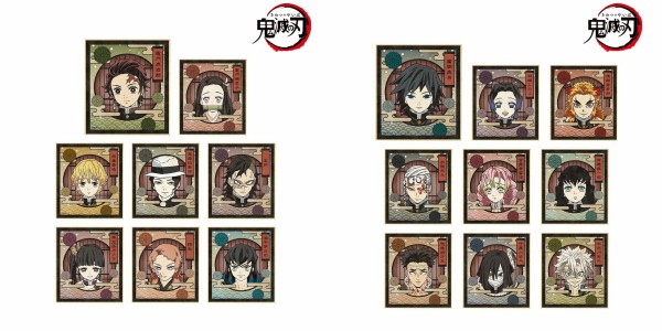鬼滅の刃　ミニ色紙　まとめ売り 鬼滅の刃「全集中展」無限列車編・遊郭編 』作画スタッフ全集中