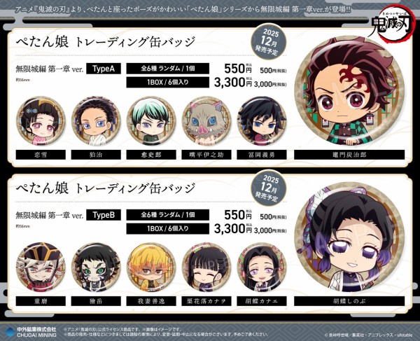 希少 鬼滅の刃 ぺたん娘 京ノ御仕事 缶バッジ 二次受注】鬼滅の刃 京ノ御仕事弐 トレーディングミニキャラ缶バッジ