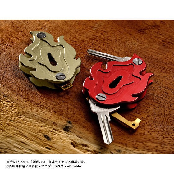 鬼滅の刃　煉獄杏寿郎キーホルダー 紅色モデル 鬼滅の刃 KeyItem 煉獄杏寿郎 紅色/金色 : 鬼滅の刃GOODS