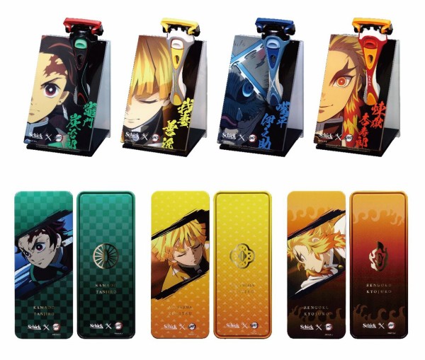 【数量限定品】鬼滅の刃 シック ハイドロ5 プレミアム 缶ケース付き3種セット 数量限定品】鬼滅の刃 シック ハイドロ5 プレミアム 缶ケース