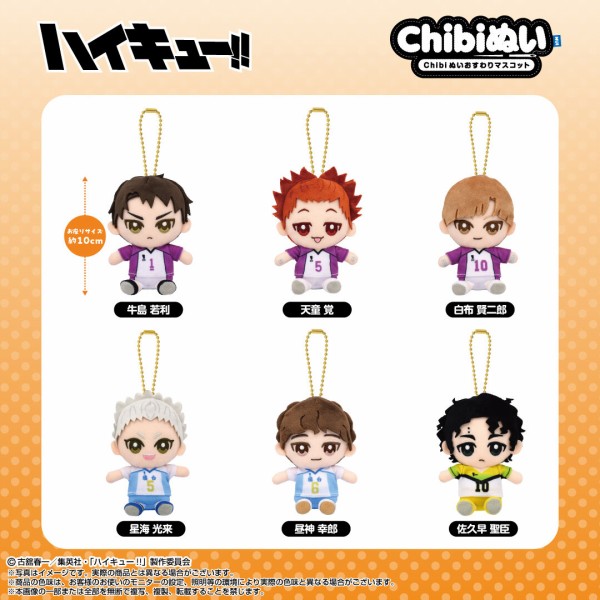ハイキュー!! Chibiぬいおすわりマスコット 第2弾 : アニメ＆漫画
