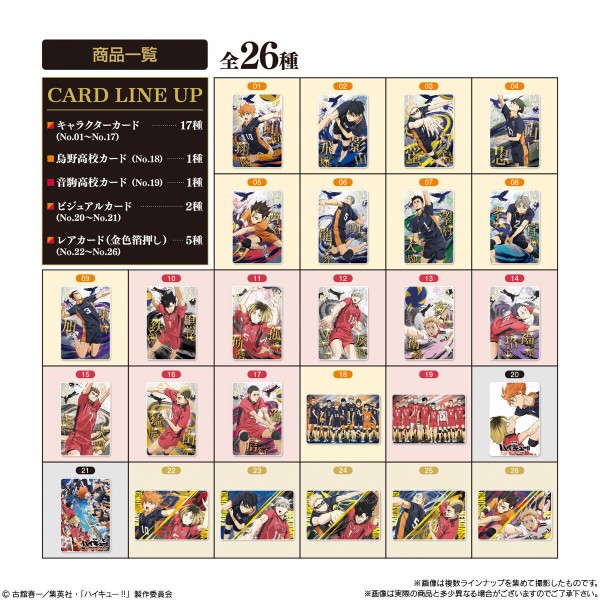 ハイキュー 劇場版ゴミ捨て場の決戦 ウエハース カード 80枚