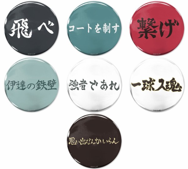 ハイキュー 65mm 缶バッジ シリーズ Ver.1.0 未開封 16個 セット ハイキュー!! 65mm缶バッジ : アニメ＆漫画 グッズ情報