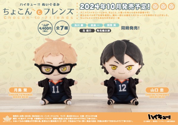 ハイキュー!! ぬいぐるみ ちょこんとフレンズ Vol.2 : アニメ＆漫画