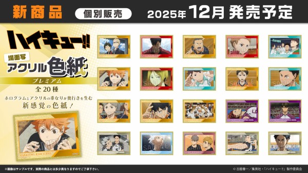 ハイキュー!! 場面写アクリル色紙プレミアム : アニメ＆漫画 グッズ情報