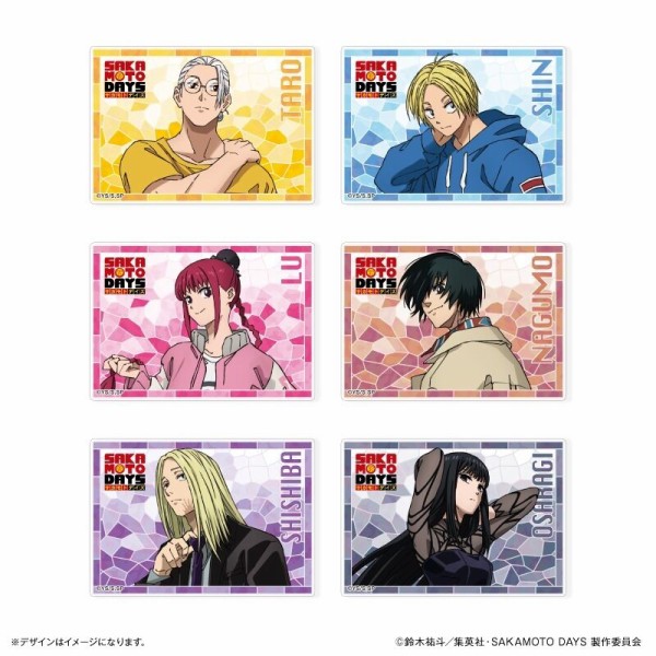 SAKAMOTO DAYS ステンドグラス風トレーディングアクリルカード 【全6種