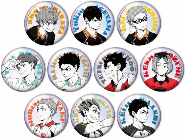 ハイキュー　缶バッジ　ポートレート 10月発売】ハイキュー!! ポートレートシャイニー缶バッジ