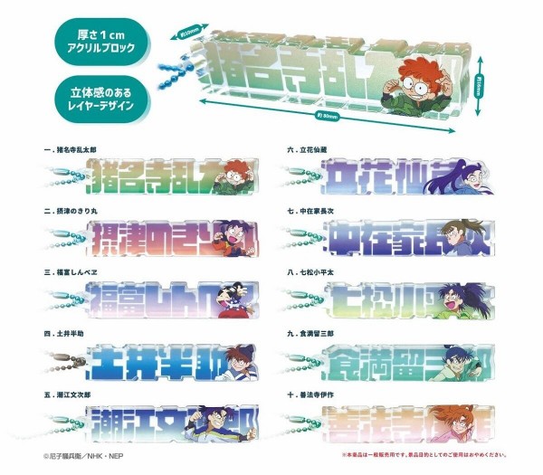 忍たま乱太郎 トレーディングネームブロックキーホルダー